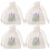 10 Pièces Sachets En Toile De Jute Cordon 10