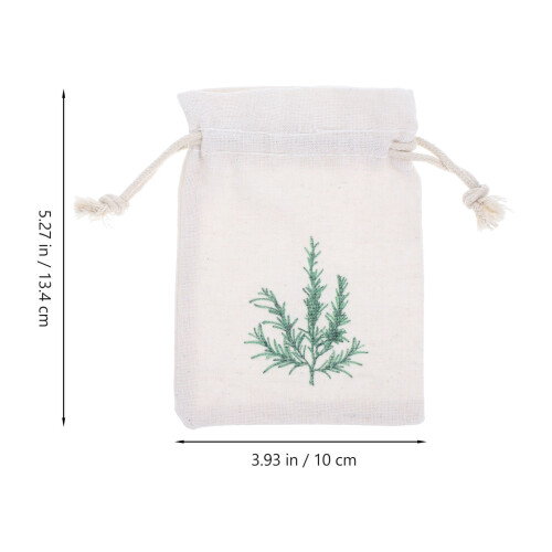 10 Pièces Sachets En Toile De Jute Cordon 2