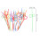 24Pcs Recyclable Drinking Curly Design for Parties 2