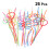 24Pcs Recyclable Drinking Curly Design for Parties 3