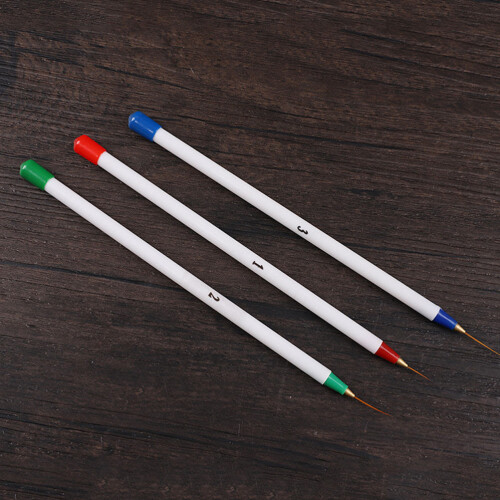 3 Pezzi Per Nail Manicure Pedicure Con Strisce 2
