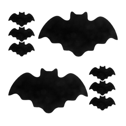 16 Pezzi Tovagliette Halloween In A Forma Nero 2