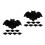 16 Pezzi Tovagliette Halloween In A Forma Nero 8