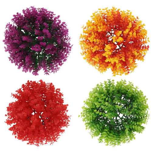 4Pcs Plastic Simulation Grass Balls Ceiling Ornaments for Home Decor 1