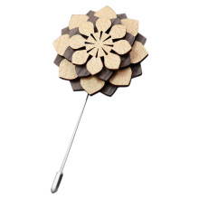 Holz Anstecker Brosche Boutonniere Für Herren Anzug