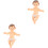 2Stk Baby Jesus Statue Figur 5