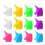 12 Pezzi 6 Marcatore Bicchiere In Silicone A Forma Unicorno 7