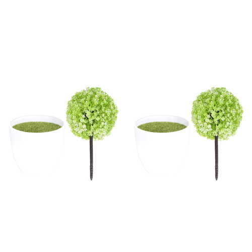 2 Pezzi Artificiali Sferiche In Verde 1