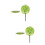 2 Pezzi Artificiali Sferiche In Verde 7