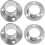 8Pièces Support Poteau Douche Acier Argent Anti-Chute DIY 11