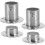 8Pièces Support Poteau Douche Acier Argent Anti-Chute DIY 3