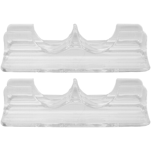 2Pcs Durable Transparent Acrylic Skates Display Stand for Storage 2
