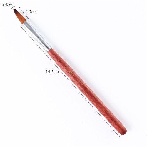 6 Pezzi Penna Per Manicure In Cristallo Marrone Per Unghie 2