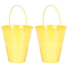 2 ijzeren bloembak vintage kleine metalen plantenpot