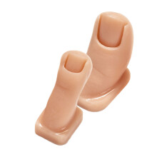 2Stück Silikon Übungs Fuß Finger Für Acryl Nägel Trainings