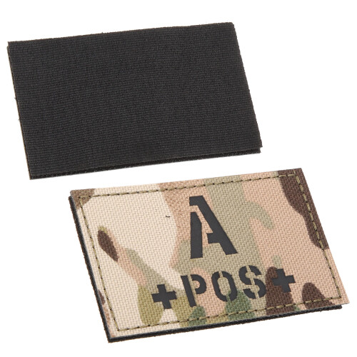 2 Stuks A Positief Bloedgroep Insignes Camouflage Reflecterend
