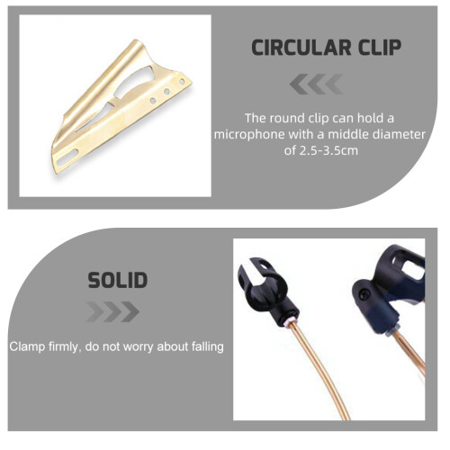 1 Set Handige Microfoonclip Sax Clip Abs Microfoonhouder Voor Optreden 1