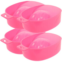 4 Stuks Enkellaagse Wekebakje Nagelverwijdering Praktisch Roze