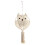1Pc Hand-Woven Beige Owl Pattern Cotton Wall Hanging Tassel Decor 1