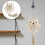 1Pc Hand-Woven Beige Owl Pattern Cotton Wall Hanging Tassel Decor 10