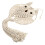 1Pc Hand-Woven Beige Owl Pattern Cotton Wall Hanging Tassel Decor 4