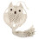 1Pc Hand-Woven Beige Owl Pattern Cotton Wall Hanging Tassel Decor 9