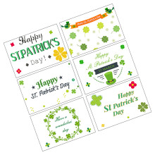 Set Greeting Cards Met Enveloppen Voor St. Patrick's Day