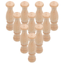 10 Stuks Onafgewerkte Houten Trapleuningen Balusters Voor Knutselen