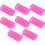 8St Haarrollerset Dubbele Zelfhoudende Plastic Middelgroot Roze 10