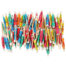 100 Stks Fruitprikkers Cocktailparaplu Voedseldecoraties