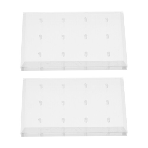 2Stk Nagelbohrer Halter Acryl Mehrfach Steckplatz Display Basis 2