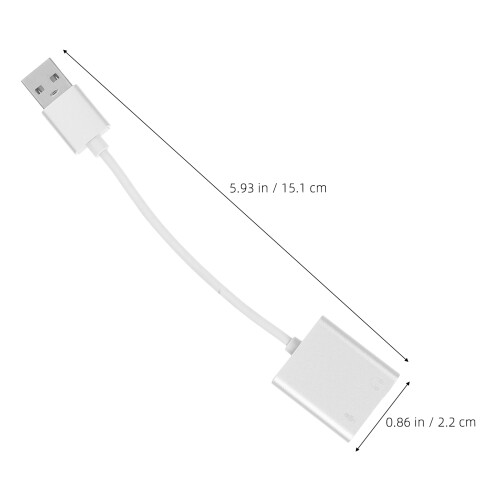 Usb Soundkaart Adapter Voor Pc Hoofdtelefoon En Microfoon Splitter 1