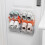 Orange Hanging Shoe Rack PP Material Wall Shoe Storage for Home 6