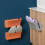 Orange Hanging Shoe Rack PP Material Wall Shoe Storage for Home 4