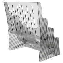 Tabletop Bestandhouder Multi-Tier Transparant Pamflethouder
