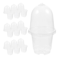 10 Sets Transparante Kinderkweekpotten Voor En Tuinplanten