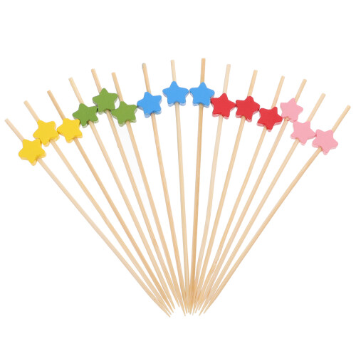 100 Stuks Cocktail Prikker Fruit Stick Aperitiefprikker Toppers 2