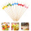 100 Stuks Cocktail Prikker Fruit Stick Aperitiefprikker Toppers 2