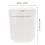 Flower Shaped Wastebasket Decorative Rubbish Bin For Bedroom 2