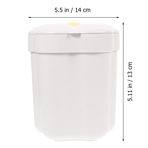 Flower Shaped Wastebasket Decorative Rubbish Bin For Bedroom 1