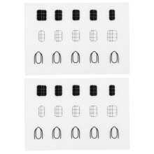 2 Stuks Nagelafdruk Siliconen Pad Voor Nagelkunst Salon