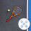 5 Racket Schokdemper Mini Tennisracket Trillingsabsorber 4