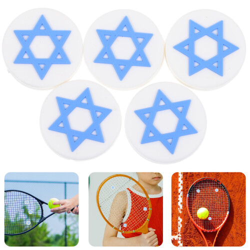 5 Racket Schokdemper Mini Tennisracket Trillingsabsorber 2
