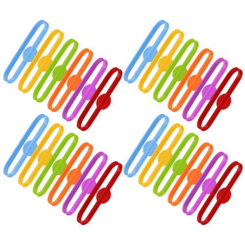 24 Stks Silicone Glascharms Markering Kopidentificatie