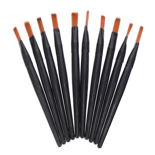 100 Stks Draagbare Mini Liplinerborstels Voor Lipmake-up
