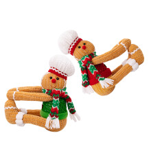 Christmas Curtain Tiebacks Soft Knit Pp Cotton Festive Decor