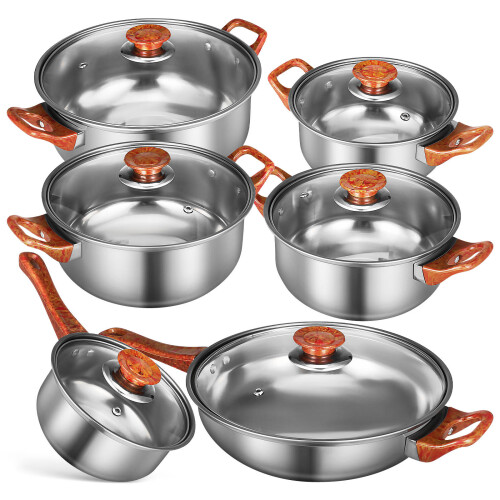 6 Topfset Antihaft Kochgeschirr 2