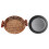 1 Set -Steakplatte Runde Steak Servierplatte Mit Rattankorb 4