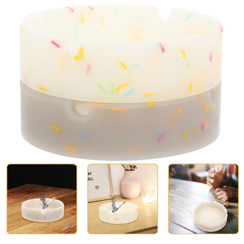 10 Silikon Aschenbecher Leuchtender Desktop Rußbehälter