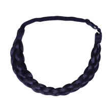 Wig Braids Hochtemperatur Draht Perücke Geflochtene Zöpfe Haarteil 1b#